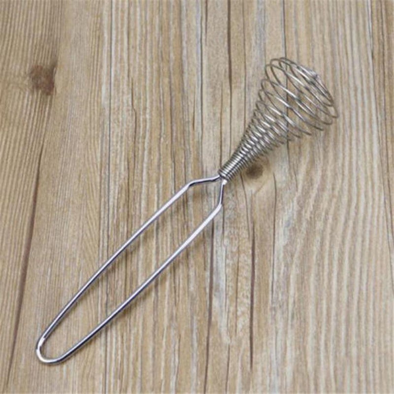 i Kito Spring Whisk, i Kito Stainless Steel Manual Eggbeater Hand Egg Mixer Whisk Blender Stirring Beater Cream Frother Flour Stirrer for Kitchen - Image 5